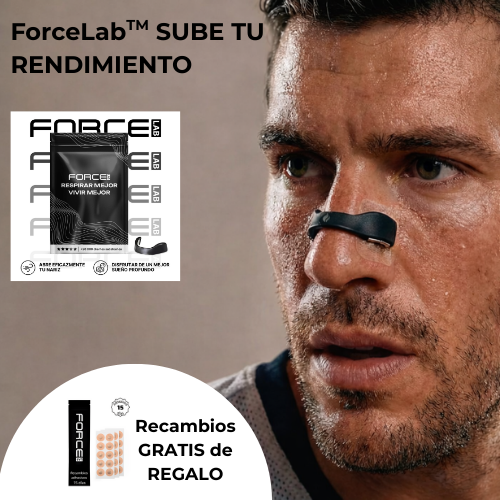 TIRAS NASALES MAGNÉTICAS ForceLab™ - MEJORA TU RENDIMIENTO Y RECUPERACIÓN