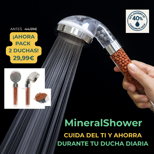Pack 2 duchas MineralShower - Ahorra en agua y mejora su calidad