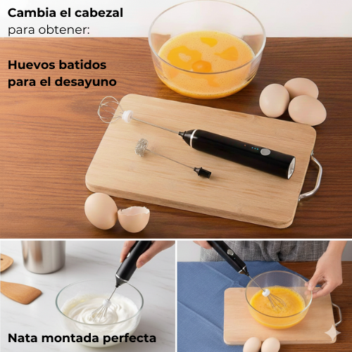 Espumador y batidora 2 en 1