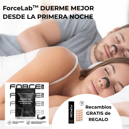 ForceLab™ KIT TIRAS NASALES MAGNÉTICAS PARA DORMIR MEJOR