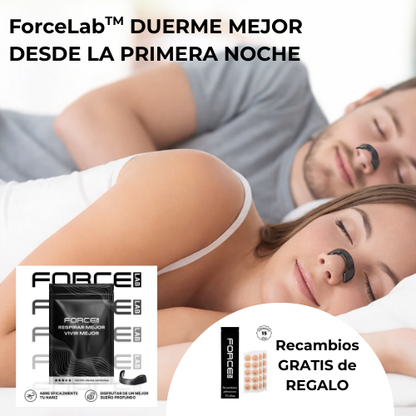 ForceLab™ KIT TIRAS NASALES MAGNÉTICAS PARA DORMIR MEJOR