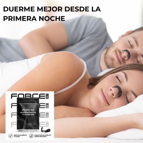 TIRAS NASALES MAGNÉTICAS ForceLab™ - MEJORA TU RESPIRACIÓN Y TU SUEÑO
