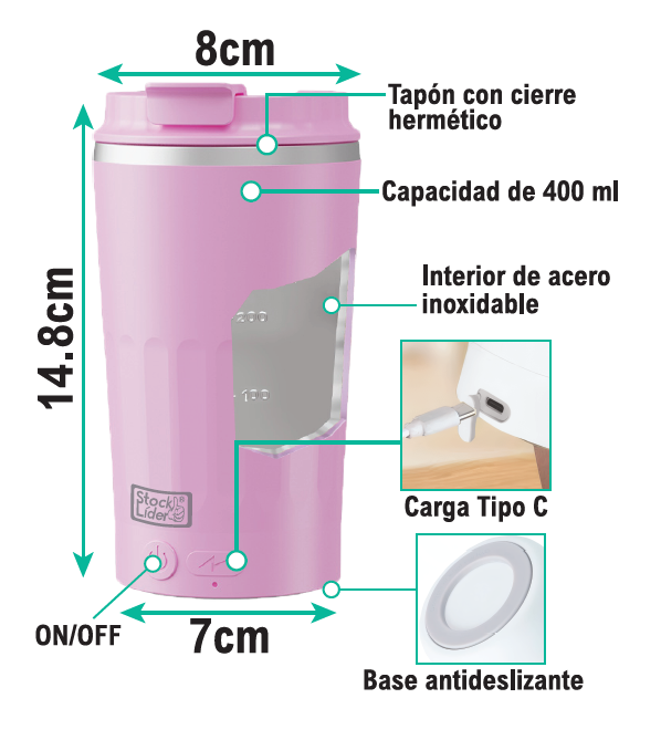 Vaso mezclador